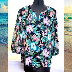 NWOT Tommy Bahama Tropical Print Shirt Size SP